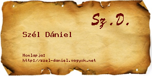 Szél Dániel névjegykártya